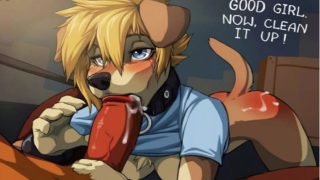 Dog girl blowjob furry porn