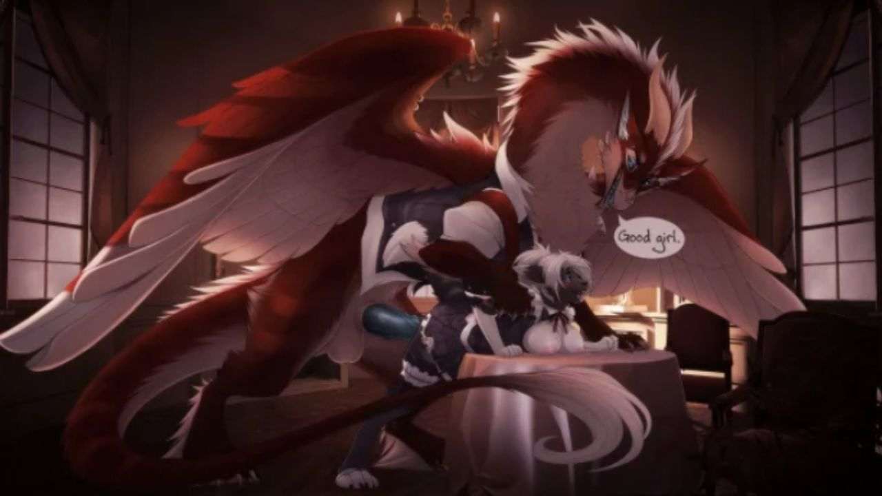 Sexy furry white fox waifu porn gif